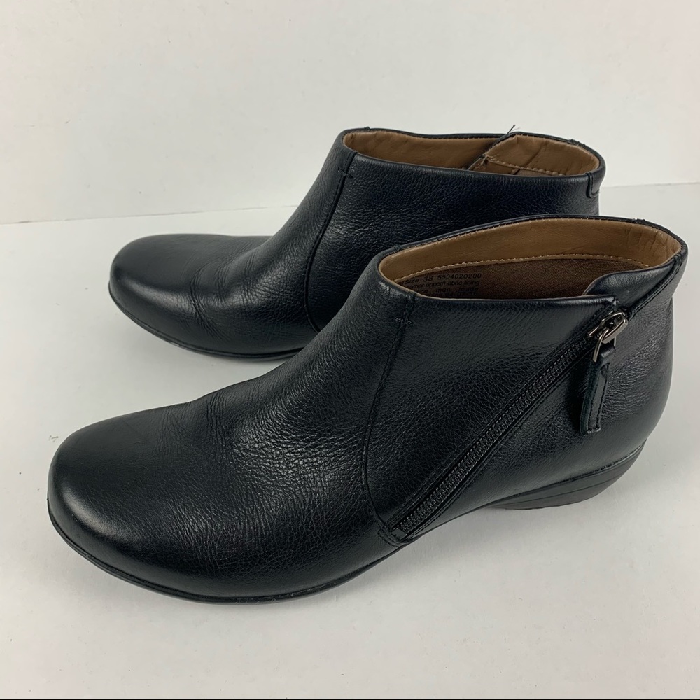 Dansko Fifi Ankle Boot black leather size 38
